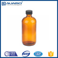 500 ml de frasco redondo amber boston com fecho de silicone PTFE de 28 mm